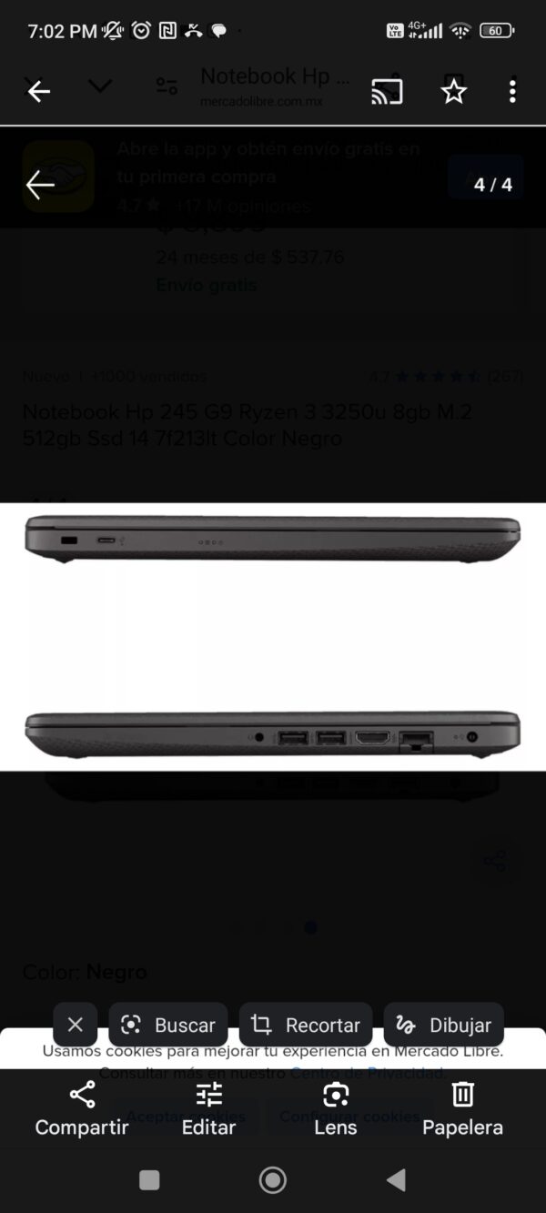 Laptop Hp 245 G9 - Imagen 2