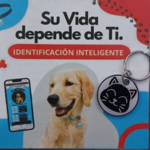 Plaquita identificadora de gato