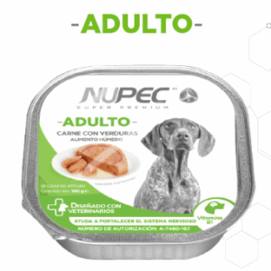 Charola de alimento húmedo para perro adulto
